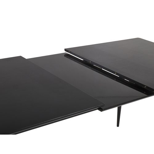 Table De Salle à Manger Extensible Noire 160/200 X 90 Cm Maldon