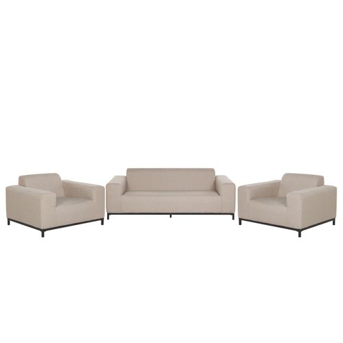 Set De Salon Polyester Beige Rovigo