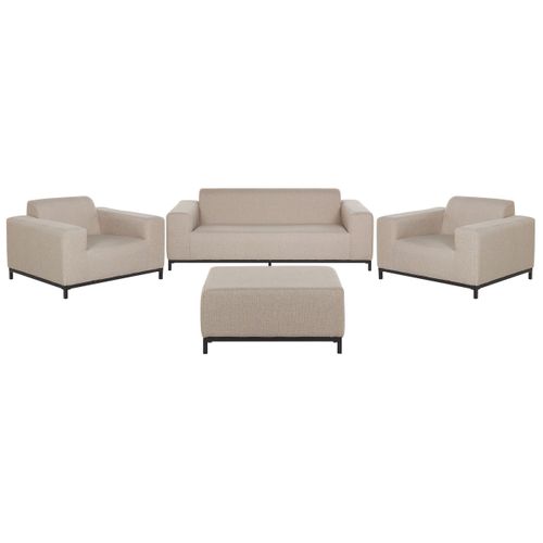 Set De Salon Polyester Beige Rovigo