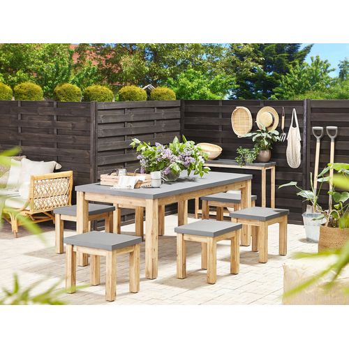 Set De Salle à Manger Béton Gris Ostuni