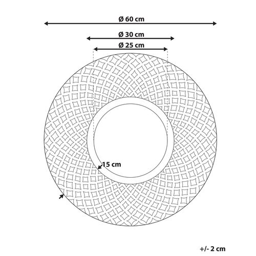 Miroir 60 Cm Bois Clair Pomaro