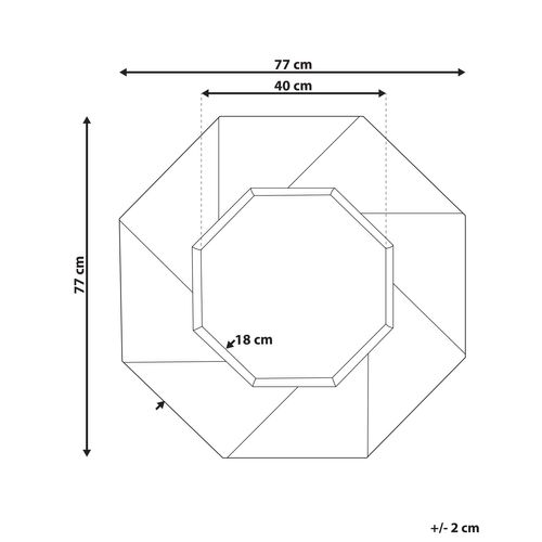 Miroir 77 Cm Bois Foncé Mirio