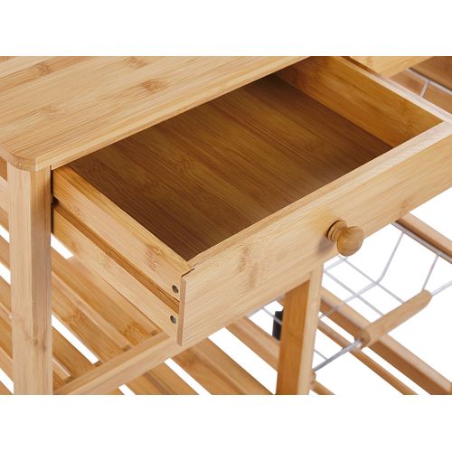 Desserte De Cuisine En Bambou Clair Morino