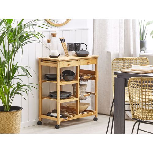 Desserte De Cuisine En Bambou Clair Morino