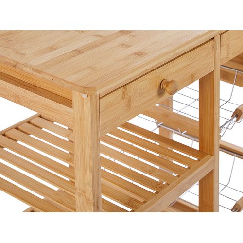 Desserte De Cuisine En Bambou Clair Morino