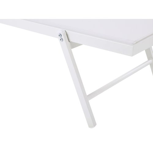 Chaise Longue Métal Blanc Portofino