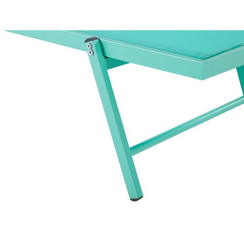 Chaise Longue Métal Turquoise Portofino