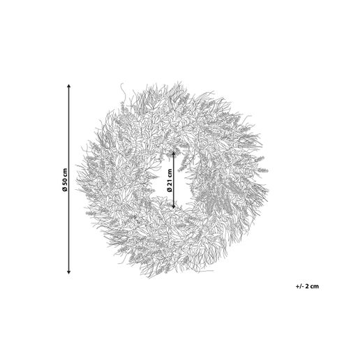 Couronne Porte Entrée Ø 50 Cm Violet Telde