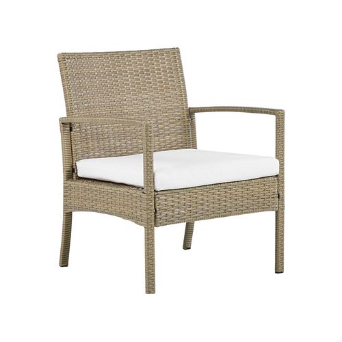 Set De Jardin Polyrotin Bois Clair Marsala