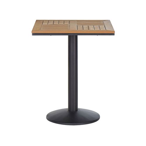 Table De Jardin 60 X 60 Cm Matériaux Synthétiques Bois Clair Palmi