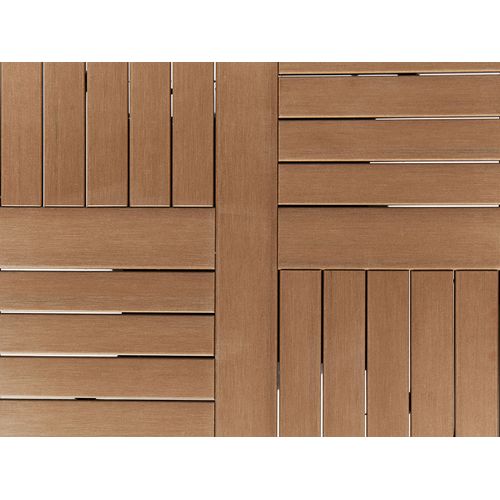 Table De Jardin 60 X 60 Cm Matériaux Synthétiques Bois Clair Palmi