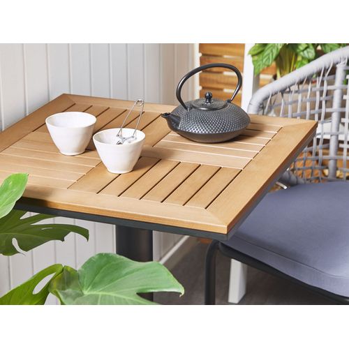 Ensemble Pour Bistro Avec Coussin Métal Gris Palmi