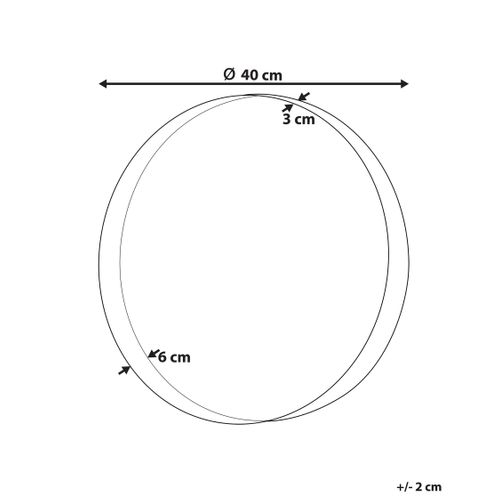 Miroir 40 Cm Cuivré Piney