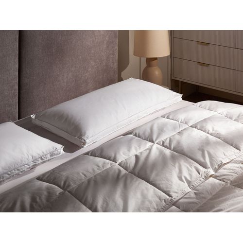 Lot De 2 Oreillers En Plumes Et Duvet De Canard 40 X 80 Cm Vihren