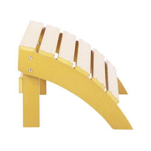 Chaise De Jardin Bois D'ingénierie Jaune Adirondack