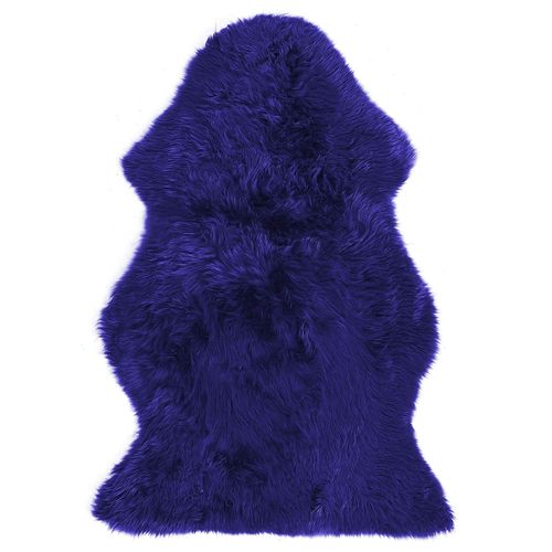 Peau De Mouton Bleu Marine Uluru