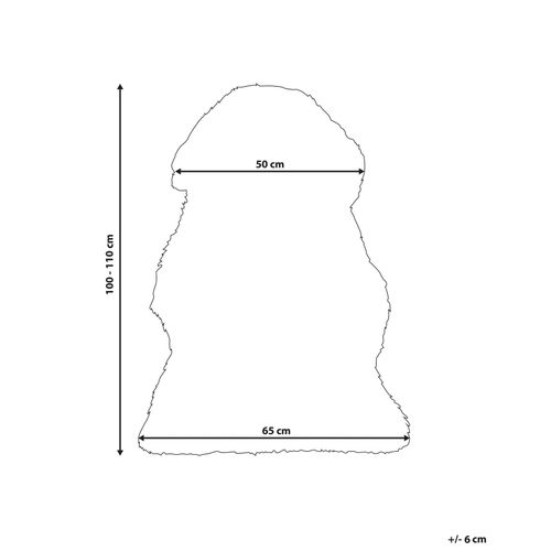 Peau De Mouton Bleu Marine Uluru