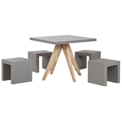 Set De Salle à Manger Béton Gris Olbia/taranto