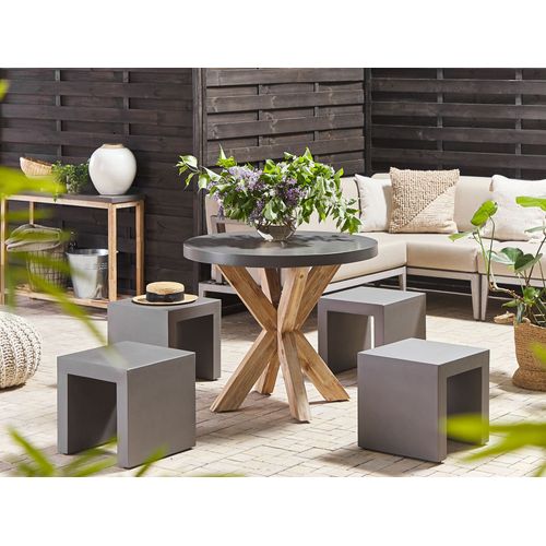 Set De Salle à Manger Béton Gris Olbia/taranto