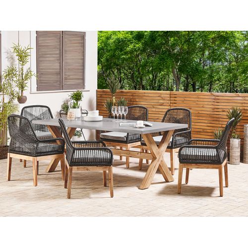 Set De Salle à Manger Béton Noir Olbia