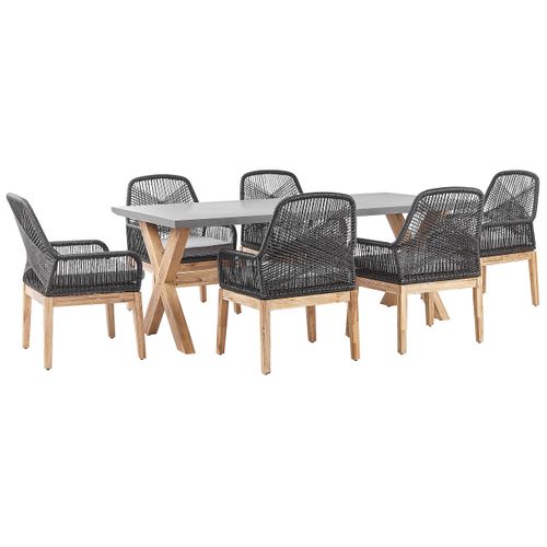 Set De Salle à Manger Béton Noir Olbia