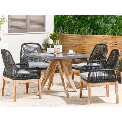 Set De Salle à Manger Béton Noir Olbia