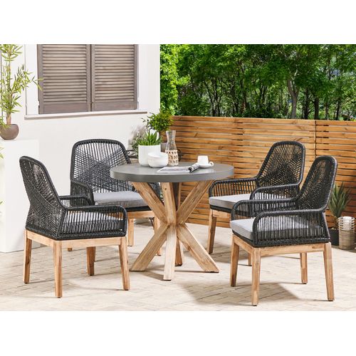 Set De Salle à Manger Béton Noir Olbia