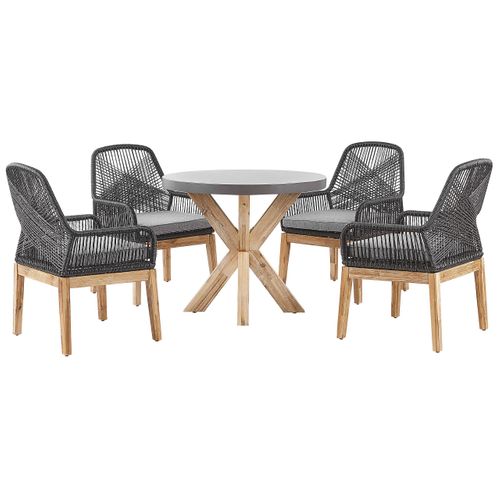 Set De Salle à Manger Béton Noir Olbia