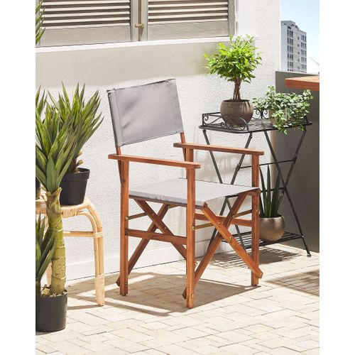 Chaise De Jardin Set De 2 Bois Gris Cine