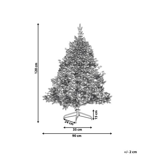 Sapin De Noël Effet Neige 120 Cm Blanc Tomichi