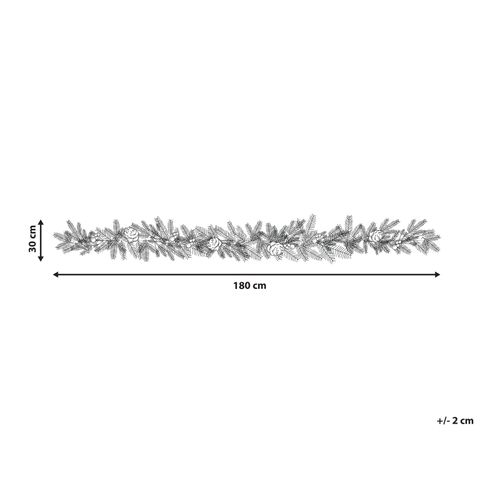 Guirlande De Noël LED Effet Neige 180 Cm Blanc Whitehorn