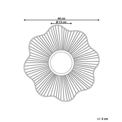 Miroir 40 Cm Doré Sens