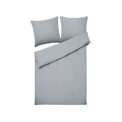 Housse De Couette En Coton 155 X 220 Cm Gris Avondale