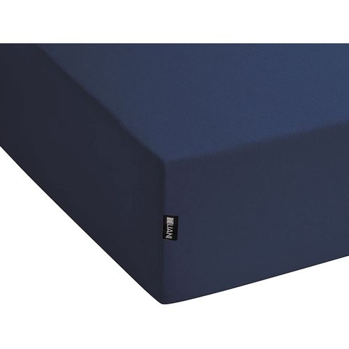 Drap Housse Hofuf Coton 200 X 200 Cm Bleu Marine