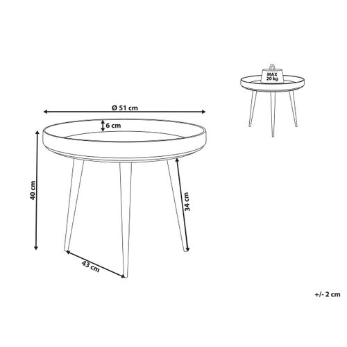 Table Basse Edna Marron