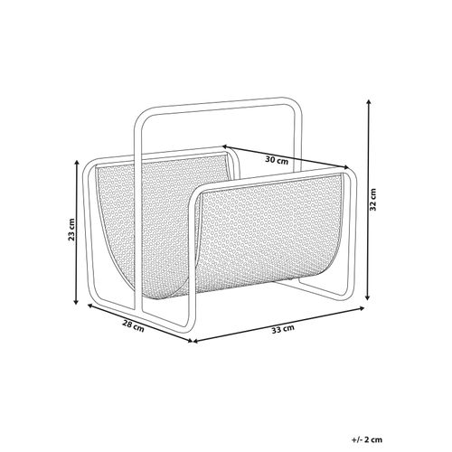 Porte-magazines En Acier Noir Bela