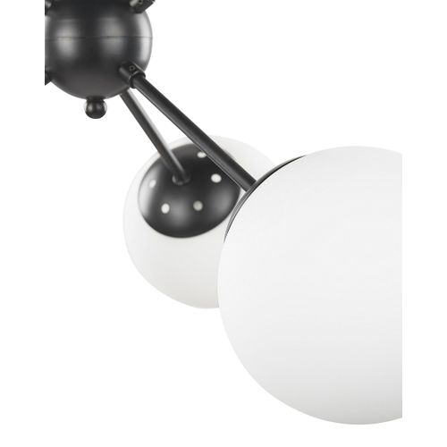 Plafonnier Adawro Métal Noir/blanc