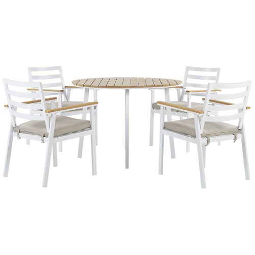 Set De Salle à Manger Matériaux Synthétiques Beige Cavoli