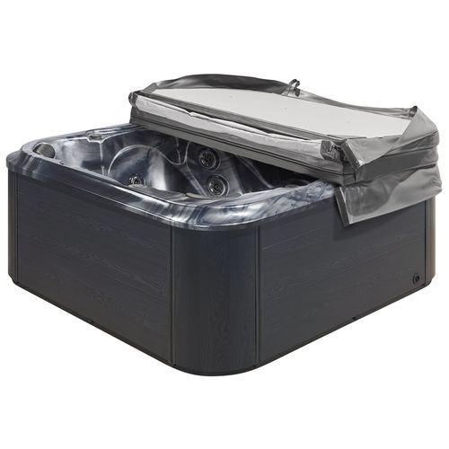 Spa De Jardin 6 Places En Acrylique Gris 210 X 210 Cm Avec LED Tularosa