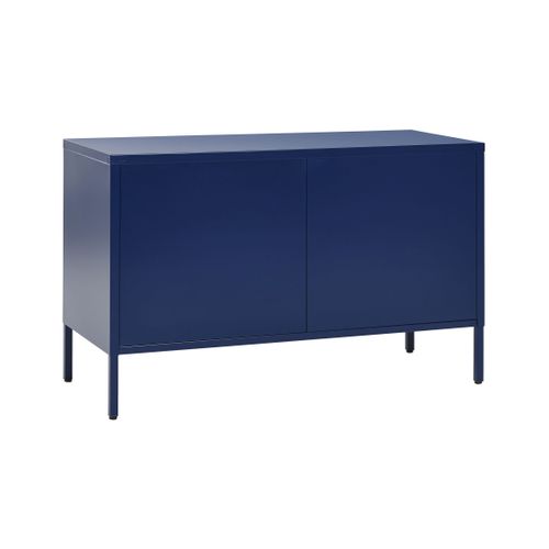 Buffet En Métal Bleu Marin 2 Portes Uria