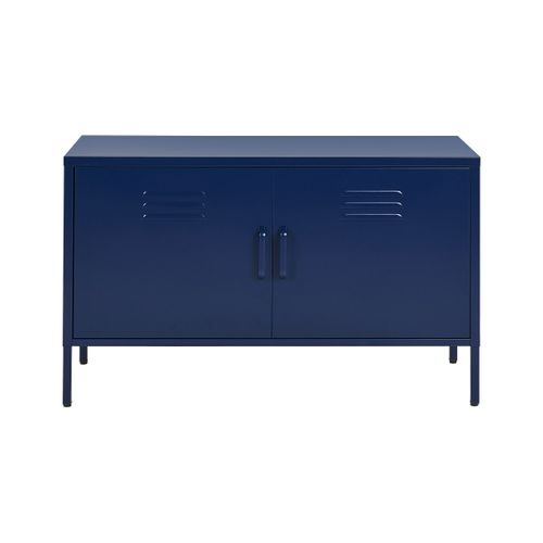 Buffet En Métal Bleu Marin 2 Portes Uria