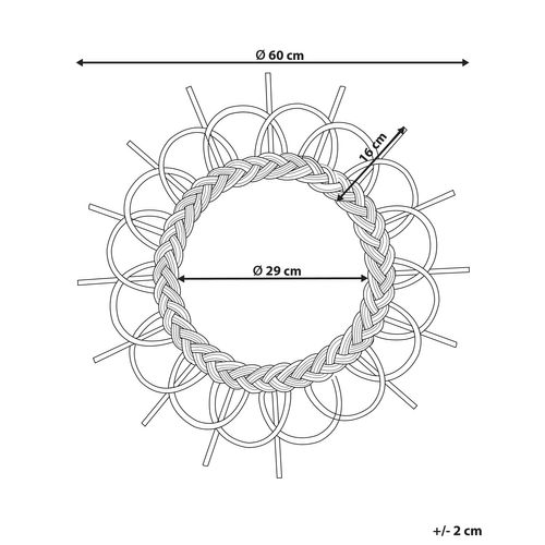 Miroir 60 Cm Noir Telakia