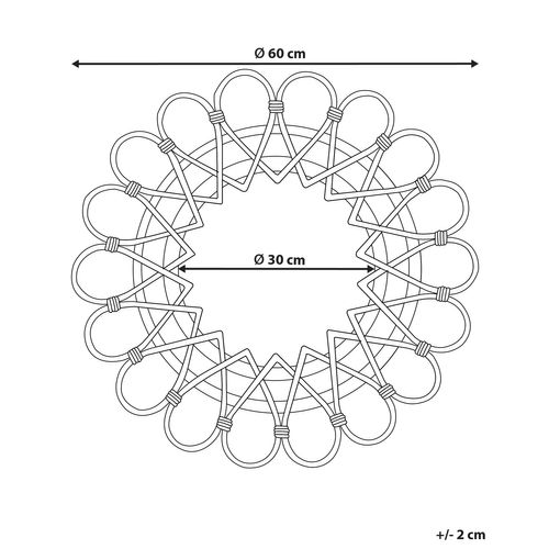 Miroir 60 Cm Noir Babai