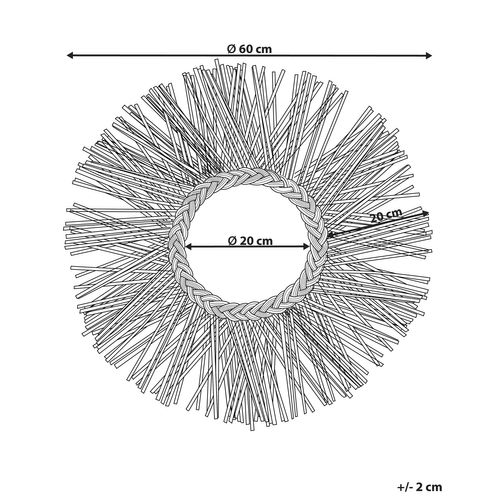 Miroir 60 Cm Noir Kalasin