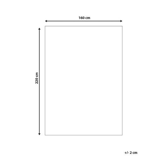 Tapis En Laine à Rayures Bleu-gris 160 X 220 Cm Akkaya
