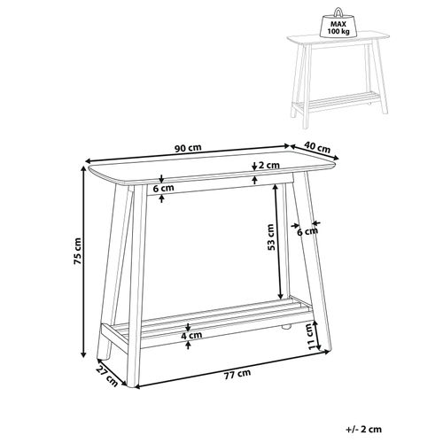 Console Bois Clair Tulare