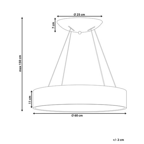 Lampe LED Suspendue Lenya Métal Blanc