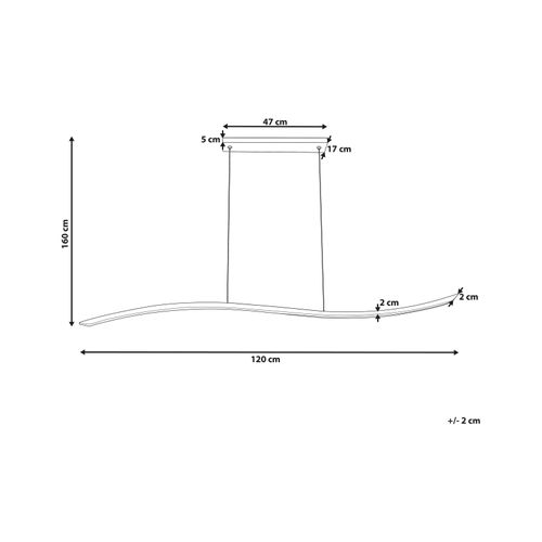 Lampe LED Suspendue Calao Métal Noir
