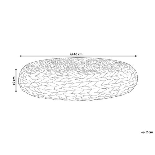 Pouf En Fibres De Jacinthe D'eau 40 X 10 Cm Wahoo