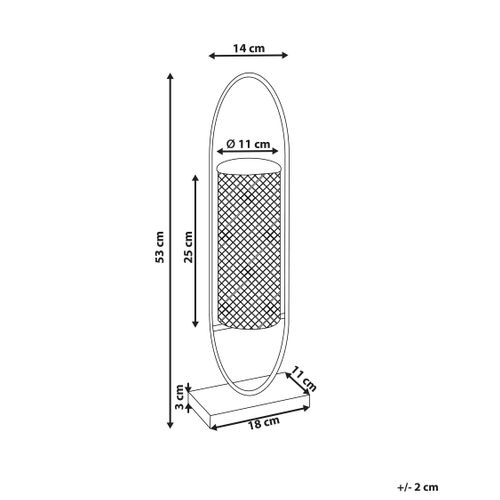 Bougeoir En Métal Doré 53 Cm Bohol